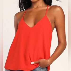 Lulu's Red Camisole Top